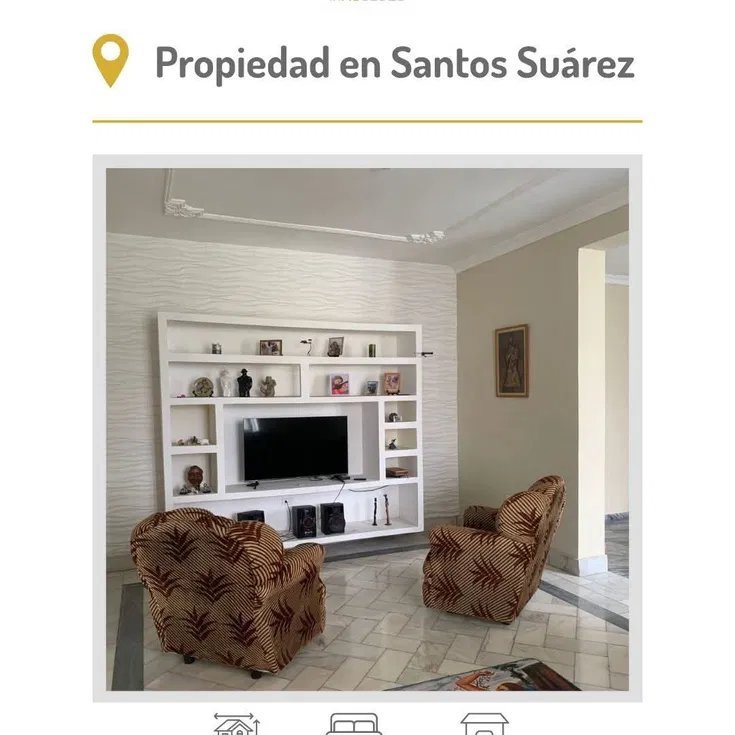 Biplanta de 3 habitaciones en venta en Santos Suárez, Diez de Octubre, La Habana