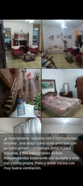 Biplanta de 3 habitaciones en venta en Cayo Hueso, Centro Habana, La Habana