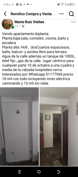 Biplanta de 2 habitaciones en venta en Diez de Octubre, La Habana - 2