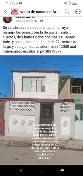 Casa Independiente de 5 habitaciones en venta en Altura de La Vibora, Arroyo Naranjo, La Habana