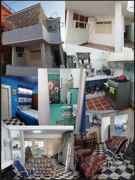 Casa de 2 habitaciones en venta en Zamora, Marianao, La Habana