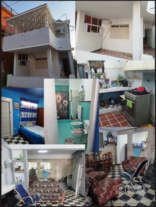 Casa de 2 habitaciones en venta en Zamora, Marianao, La Habana