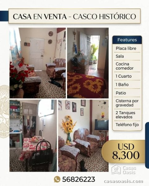 Casa de 1 habitación en venta en Bayamo, Granma