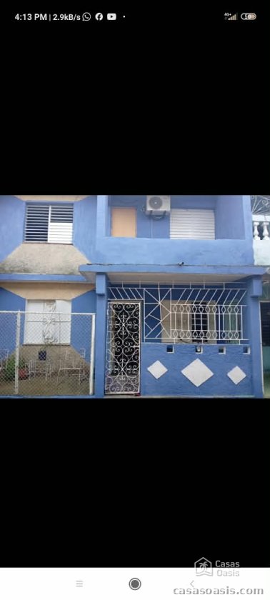 Biplanta de 3 habitaciones en venta en Lotería, Cotorro, La Habana