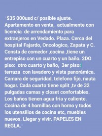 Apartment with 2 bedrooms for sale in Vedado, Plaza de la Revolución, La Habana - 2