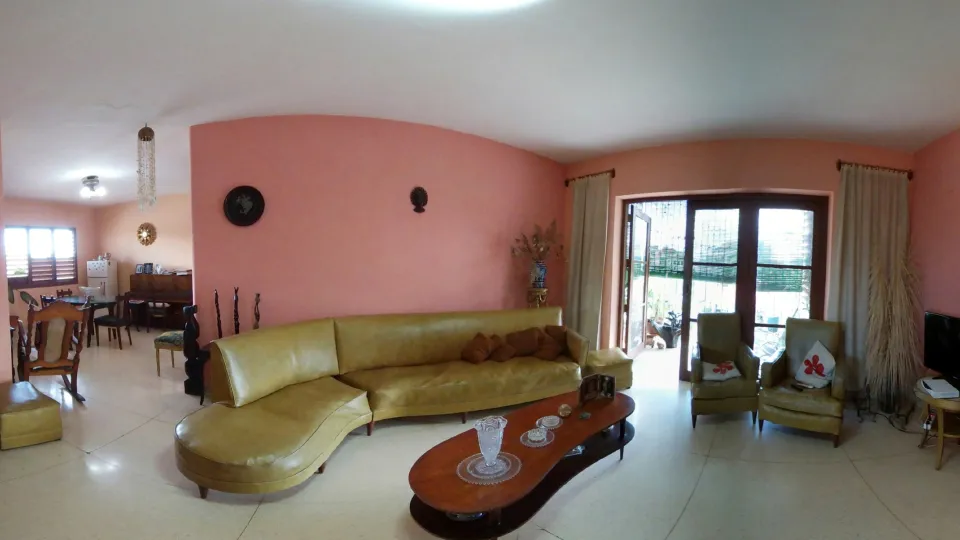 Sala de una apartamento en miramar, en 360°